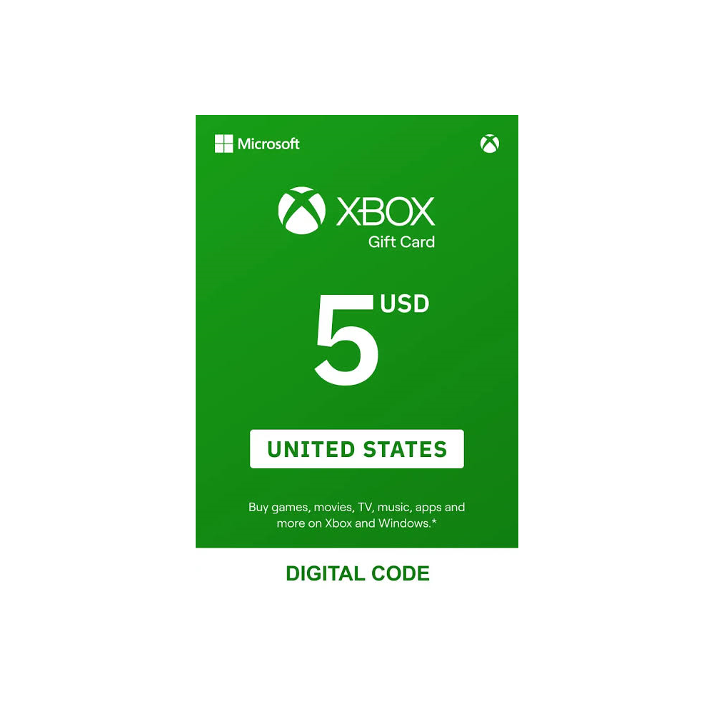 ✅ Xbox live 🔥 Подарочная карта на 5$ долларов - 🇺🇸