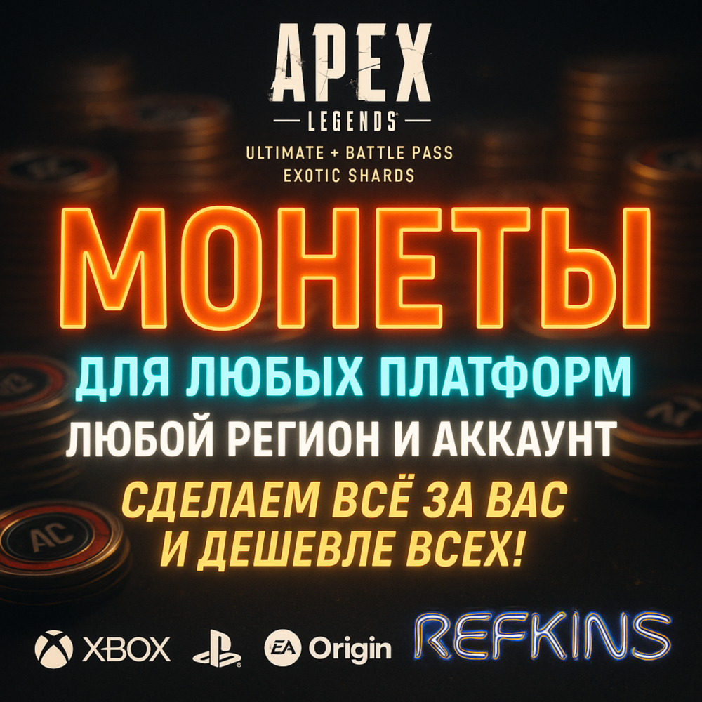 APEX LEGENDS – Монеты XBOX/PS/PC/EA APP+ОСКОЛКИ+ПРОПУСК