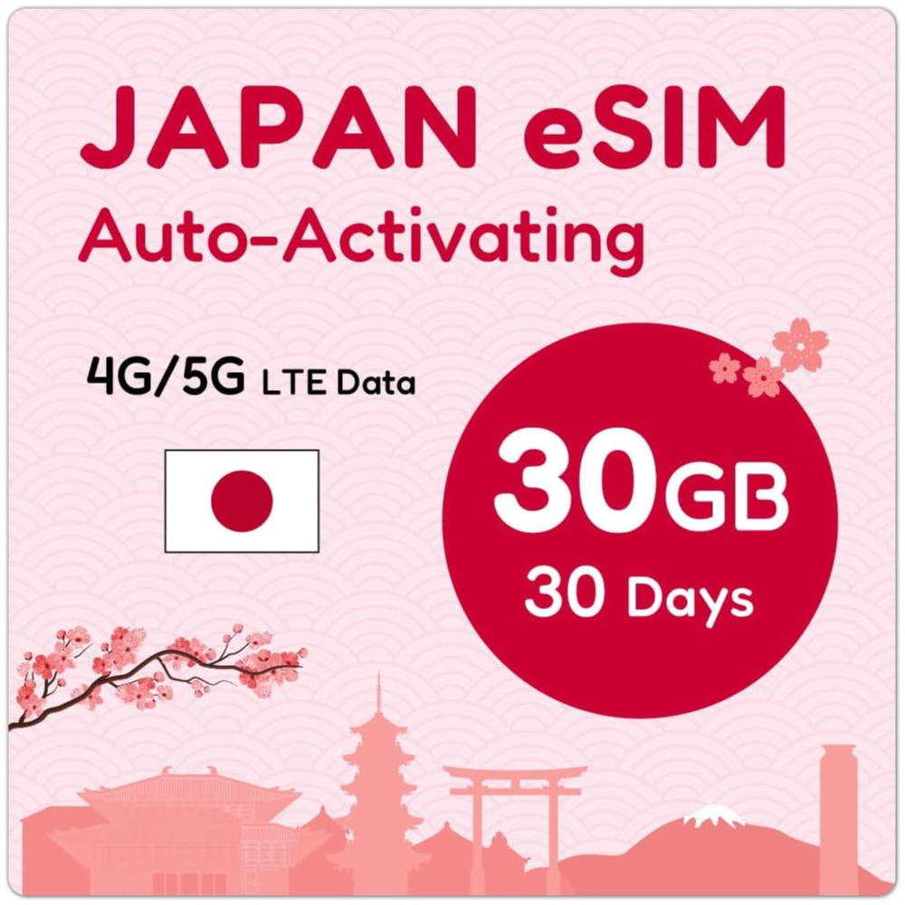 eSIM для Интернета в Японии 4 оператора 100% качество
