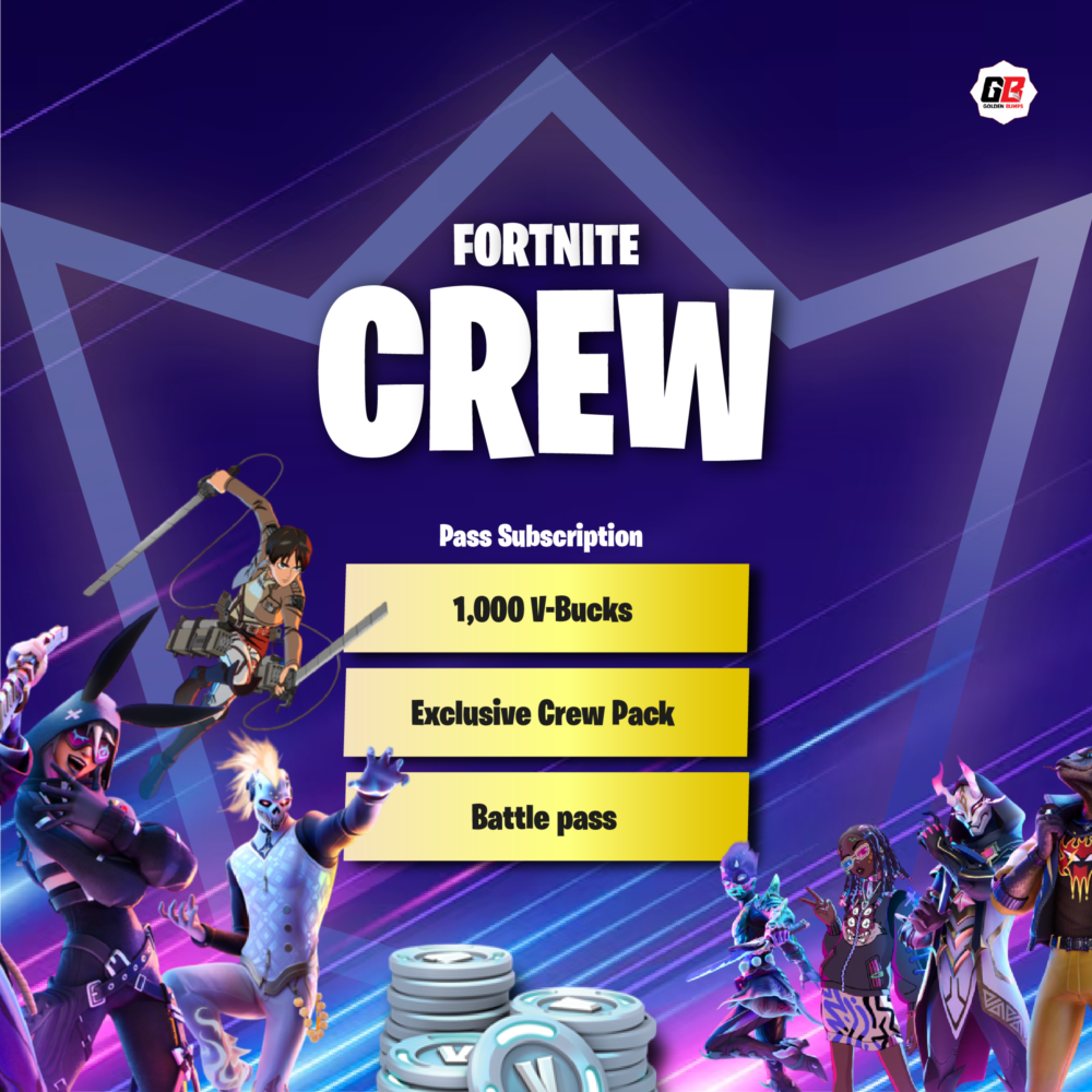 🔰FORTNITE CREW PASS! ⚡БОЕВОЙ ПРОПУСК 1000 В-БАКСОВ 🌍