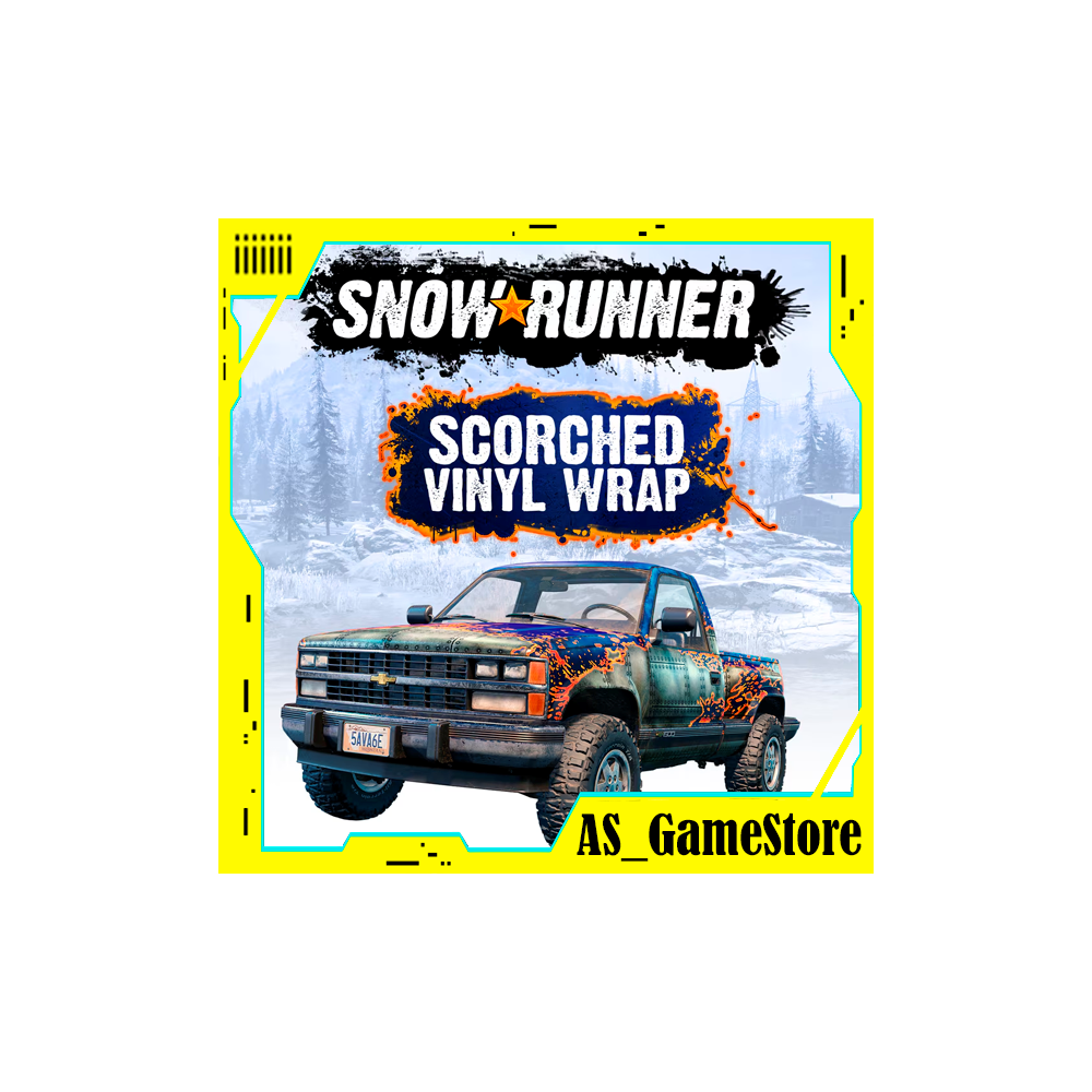 🔵SnowRunner - Scorched Vinyl Wrap | PS Турция Украина