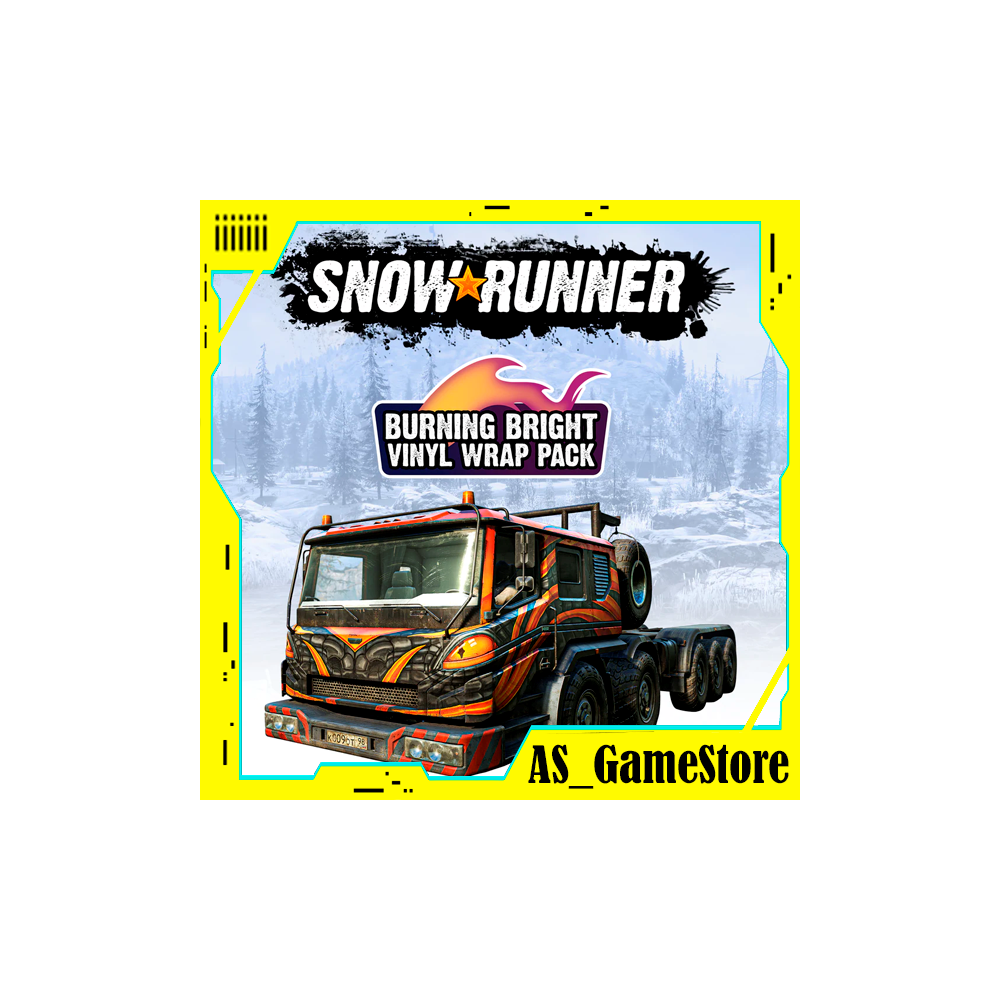 🔵SnowRunner - Burning Bright Vinyl Wrap | PS Турция Украина