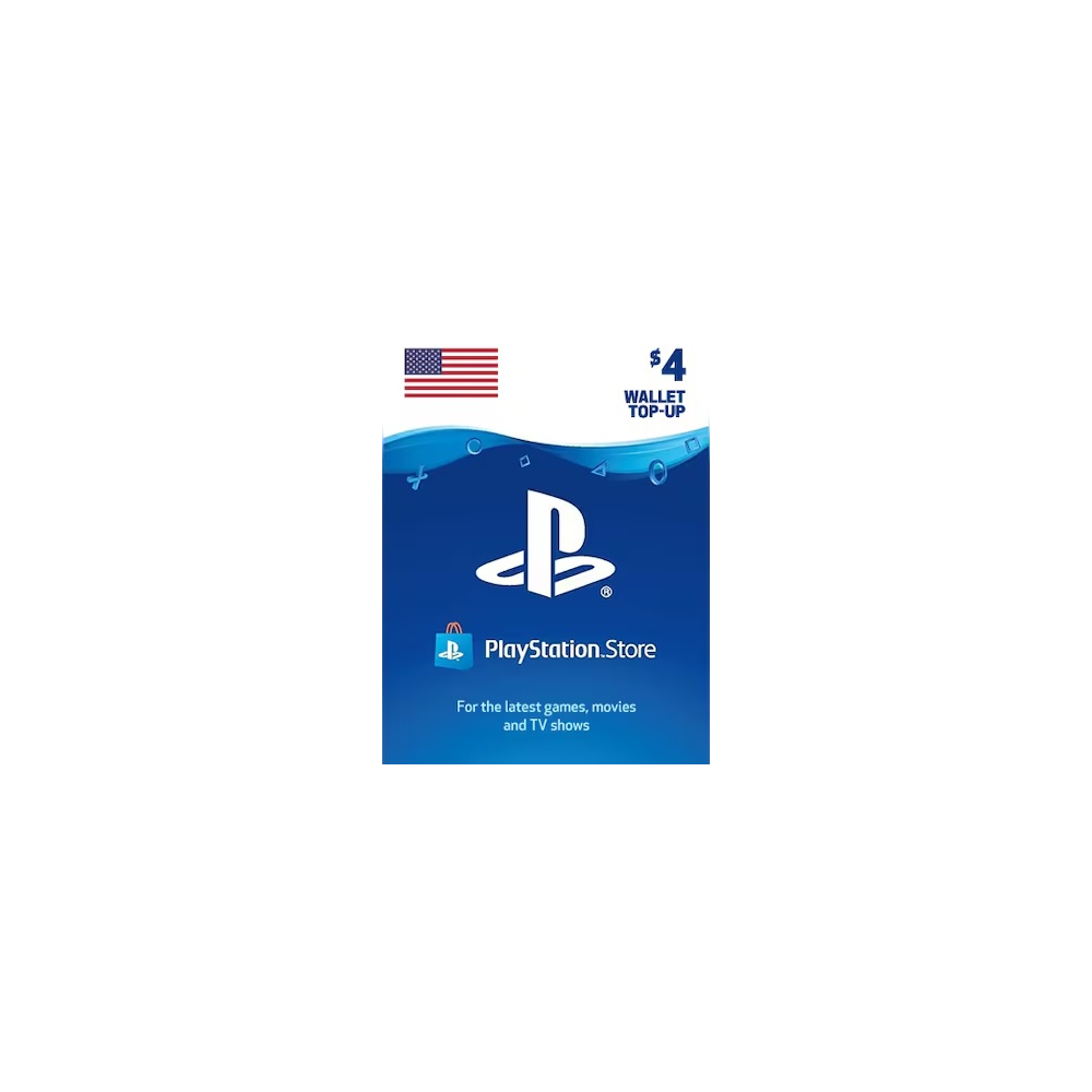 Playstation Network PSN $4 (USA) - без комиссии