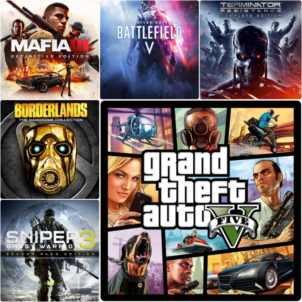 ✅ Сборник [39 Игр] Mafia + Gta 5 + Rdr 2 + Batman + Nfs и Еще | Xbox One & Series