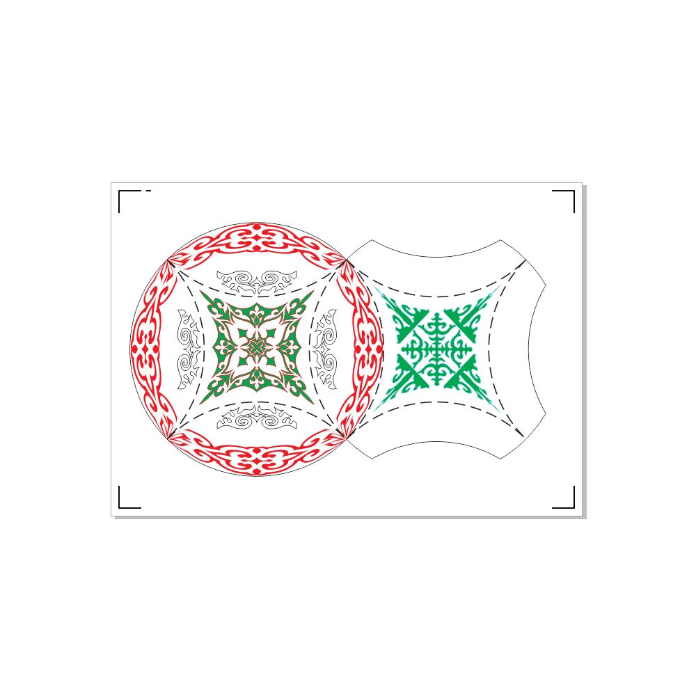 Бонбоньерка круглая CorelDRAW 2019 Graphic