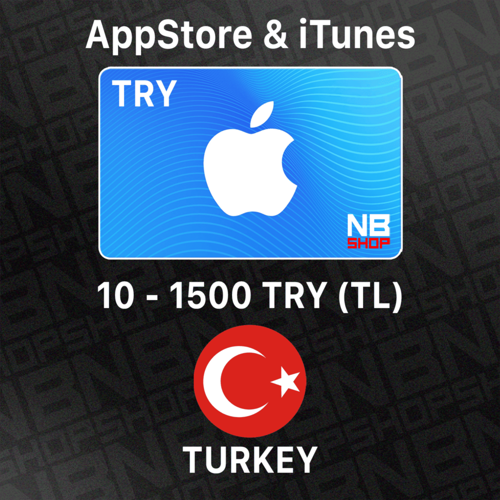 Подарочная карта Турция Apple iTunes 10 - 1500 TRY( TL)