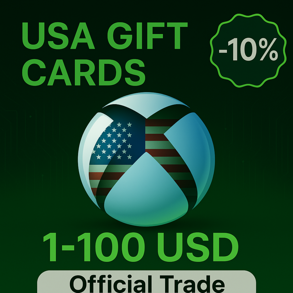 [-10%] 🔰 Xbox Gift Card ✅ 1-100$ USD (USA) [Моментально]