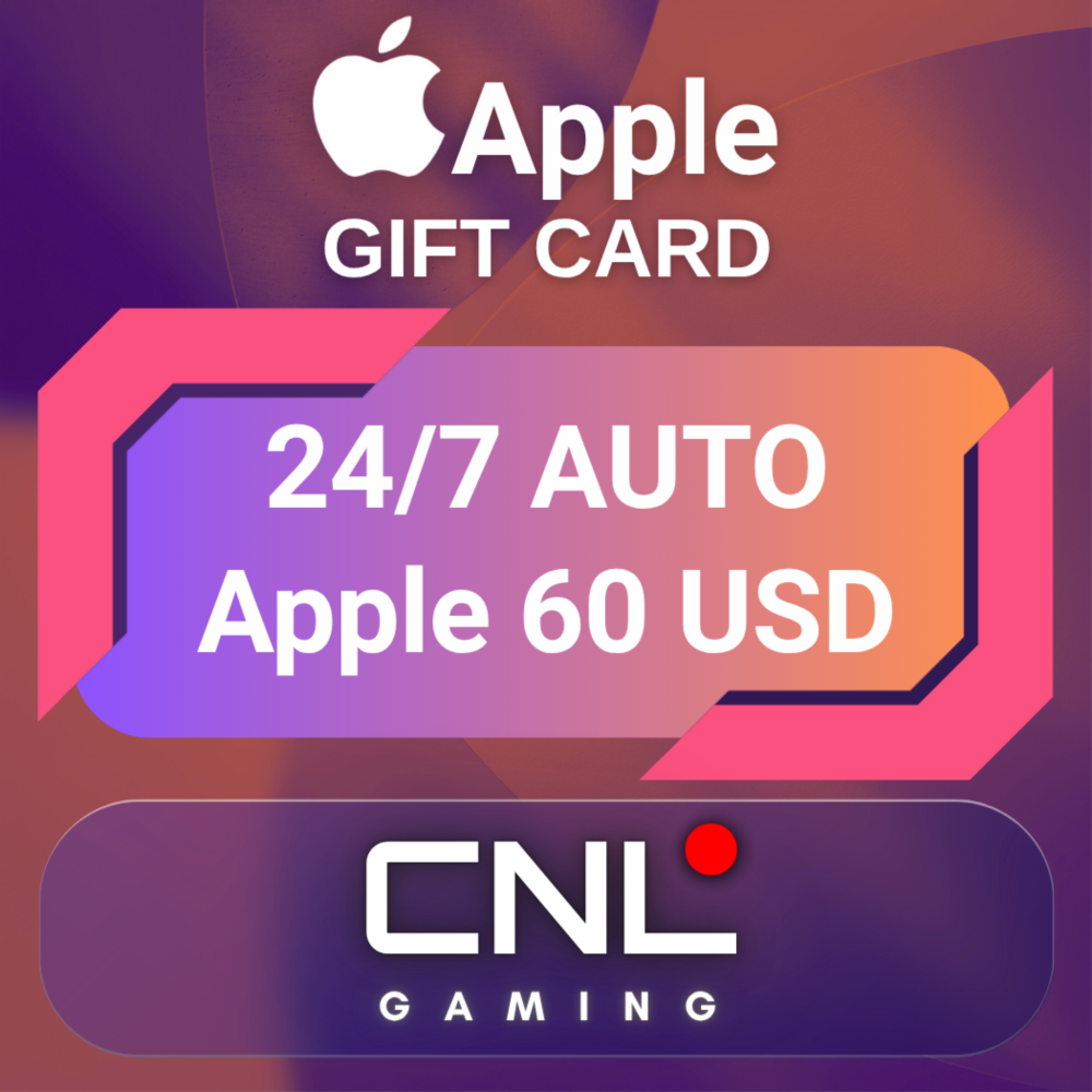24/7 АВТО | Apple 60 долларов США (подарочная карта)