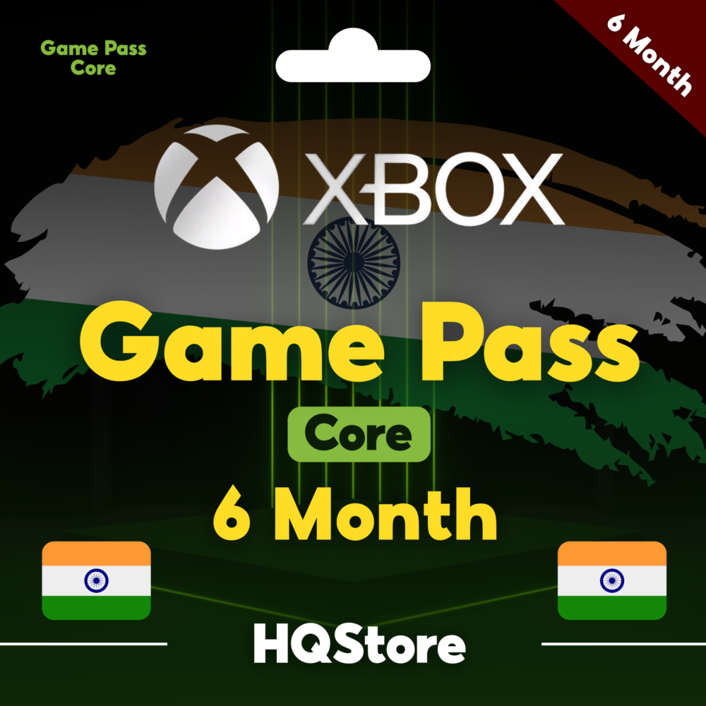 🎮 Xbox Game Pass Core - 6 месяцев (Индия)
