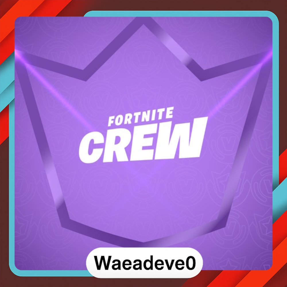 FORTNITE CREW 1 МЕСЯЦ БОЕВОГО ПРОПУСКА + 1000 V-BUCKS