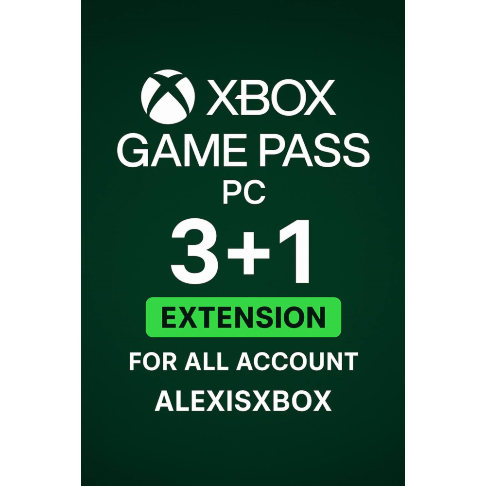 XBOX GAME PASS PC 3+1 Месяц ЛЮБОЙ АККАУНТ ПРОДЛЕНИE