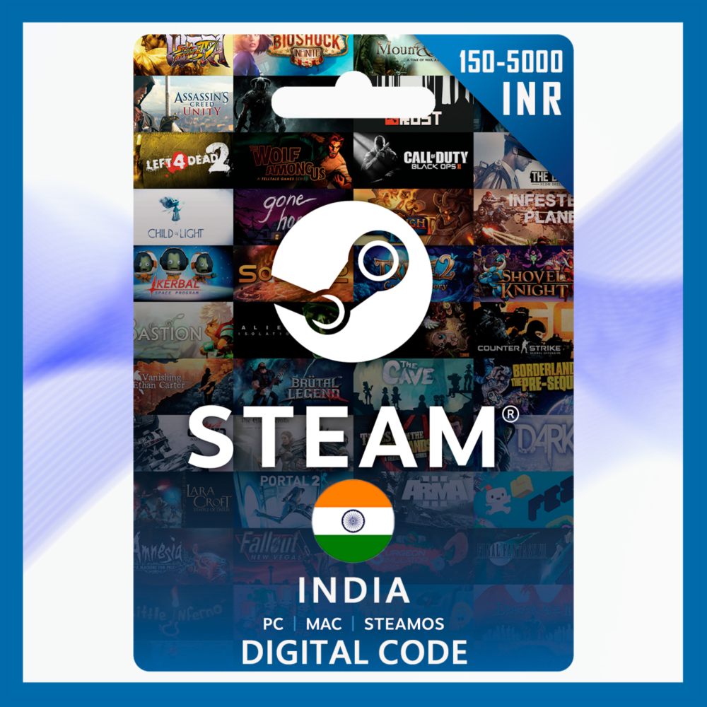 ✅Steam Gift Card Индия [КОД ПОПОЛНЕНИЯ] [150-5000 INR]