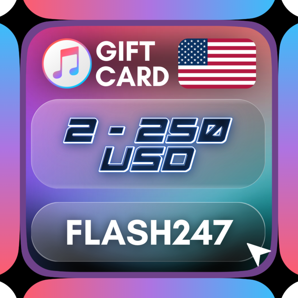 Подарочная карта Apple (США) | 2 – 250  долларов США