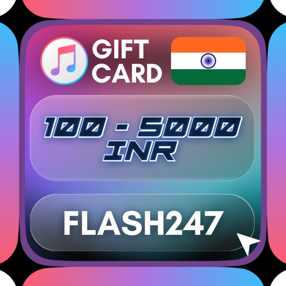 Подарочная карта Apple и iTunes | 100–5000 индийских ру
