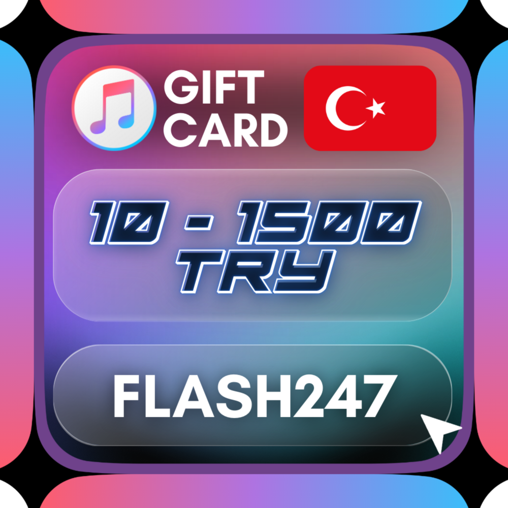 Подарочная карта Apple и iTunes TR | 10–1500 TRY | АВТО