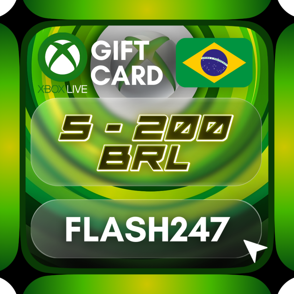 Подарочная карта Xbox Live BR | 5–200 бразильских реало
