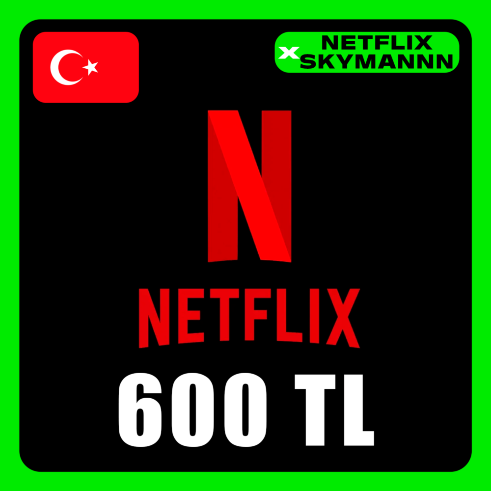 АВТО Карта пополнения Netflix 600 TL ТУРЦИЯ 24/7