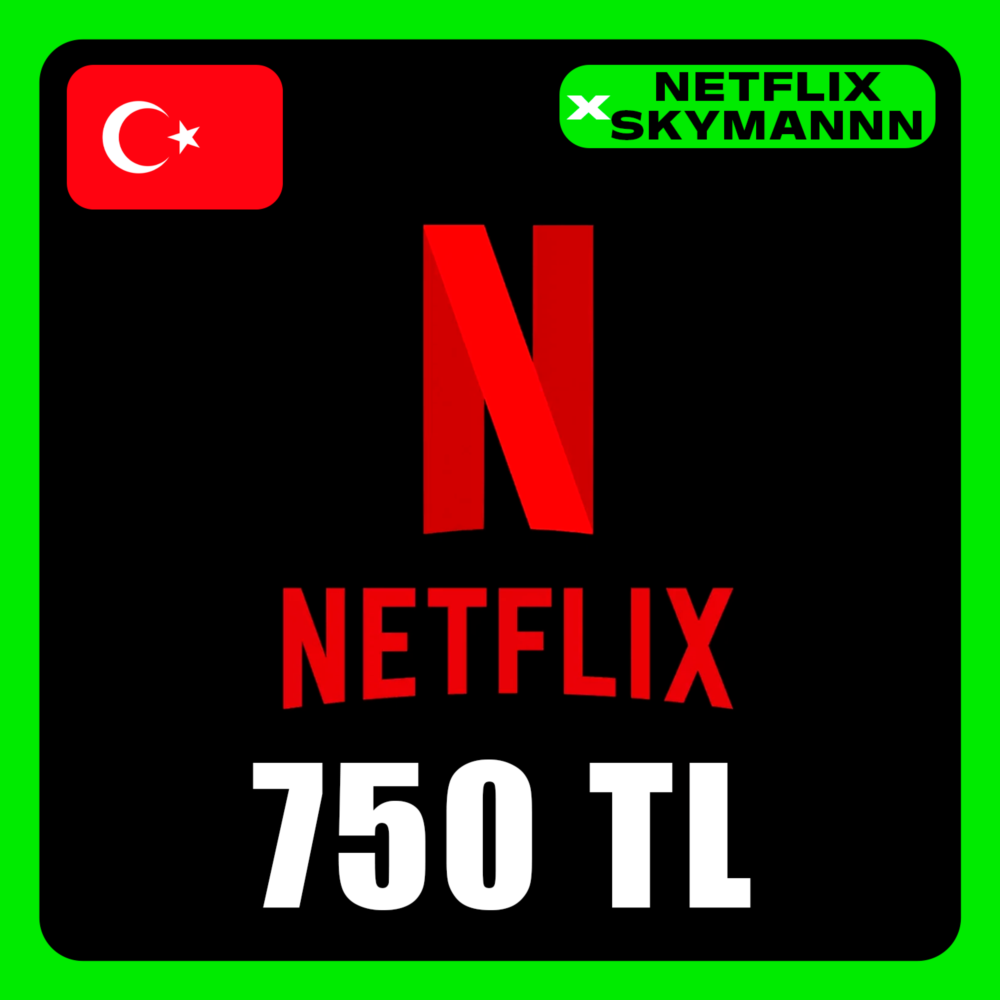 АВТО Карта пополнения Netflix 750 TL ТУРЦИЯ 24/7