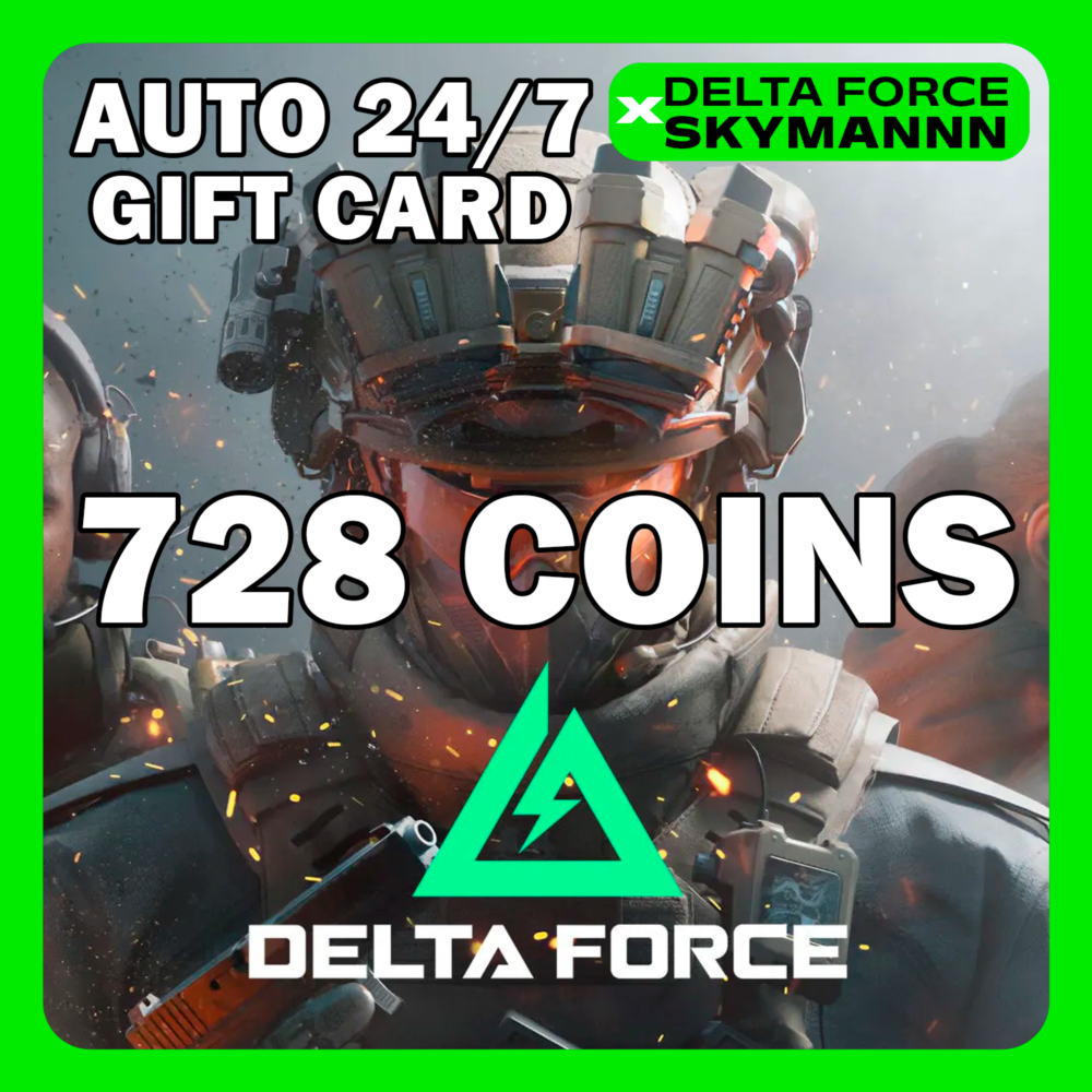 АВТО КАРТА ПОПОЛНЕНИЯ 728 DELTA COINS DELTA FORCE 24/7
