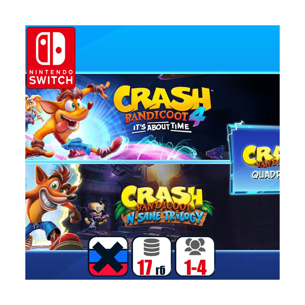 Crash Bandicoot - Quadrilogy | Nintendo Switch 1/2