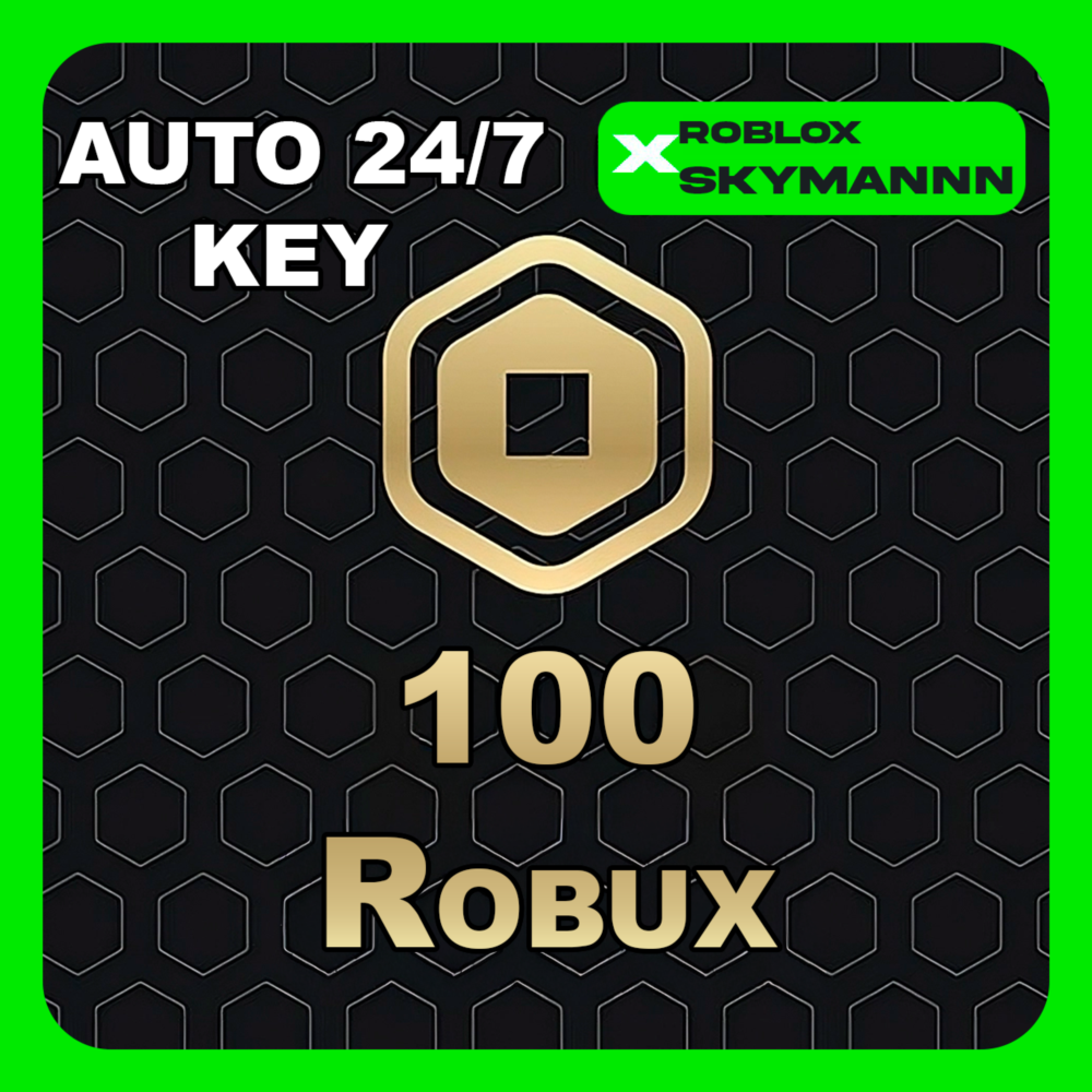 100 ROBUX КАРТА ПОПОЛНЕНИЯ ROBLOX GLOBAL АВТО 24/7
