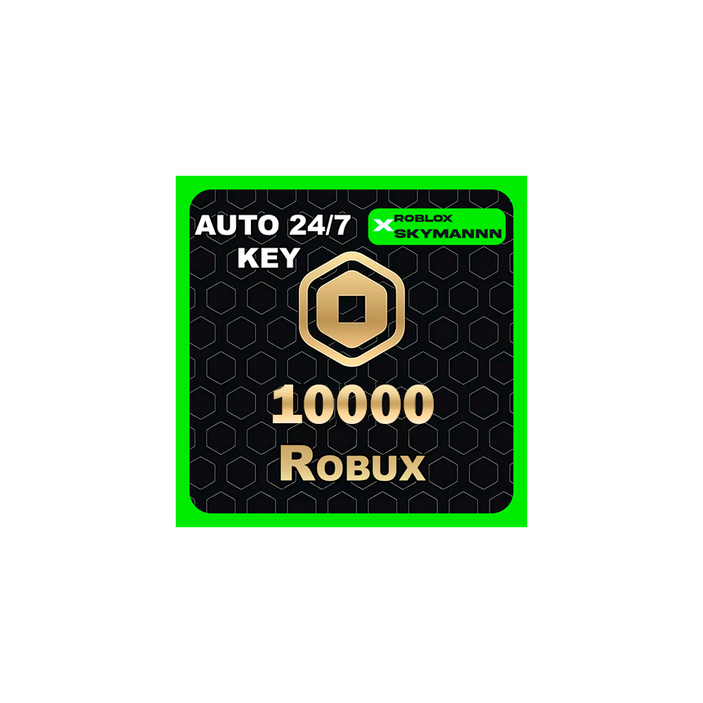 10.000 ROBUX КАРТА ПОПОЛНЕНИЯ ROBLOX GLOBAL АВТО 24/7
