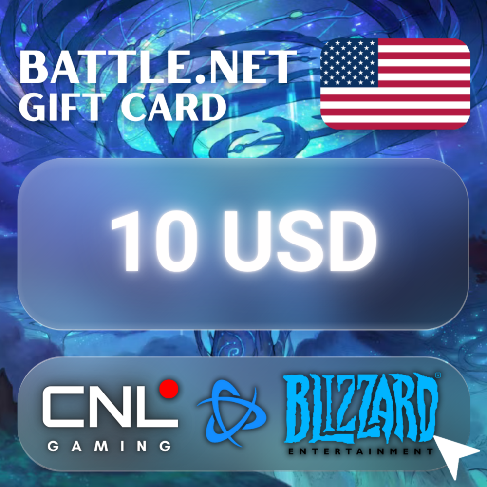 АВТО | Подарочная карта Battle.net (Blizzard) 10 США