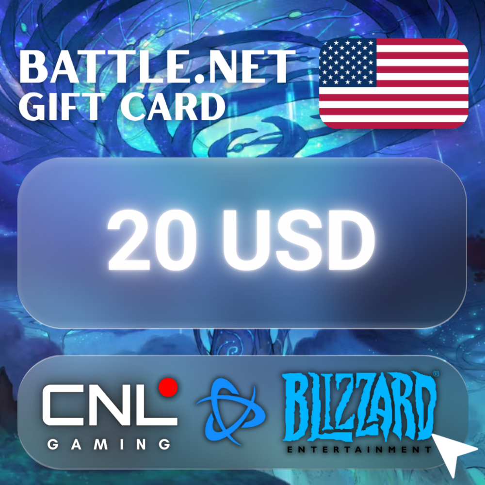 АВТО | Подарочная карта Battle.net (Blizzard) 20 США