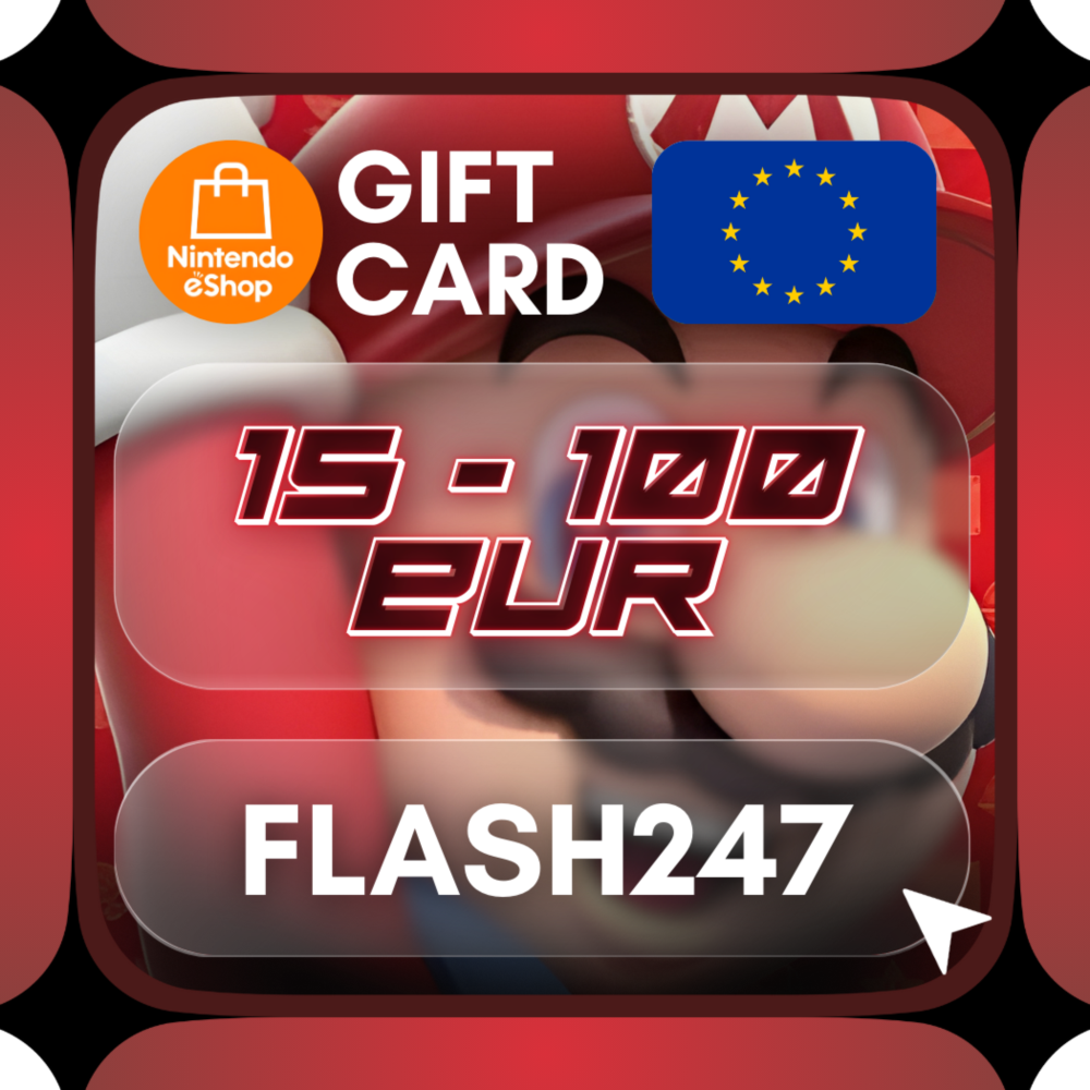 🎮 Nintendo eShop Подарочная карта 15 -100 EUR (Европа)