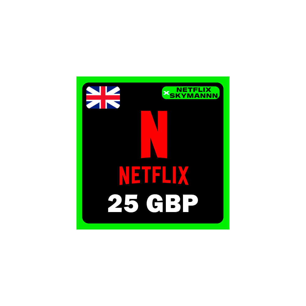 АВТО Карта пополнения Netflix 25GBP ВЕЛИКОБРИТАНИЯ 24/7