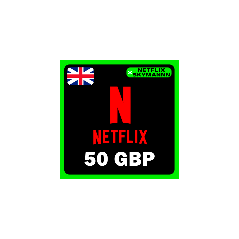 АВТО Карта пополнения Netflix 50GBP ВЕЛИКОБРИТАНИЯ 24/7