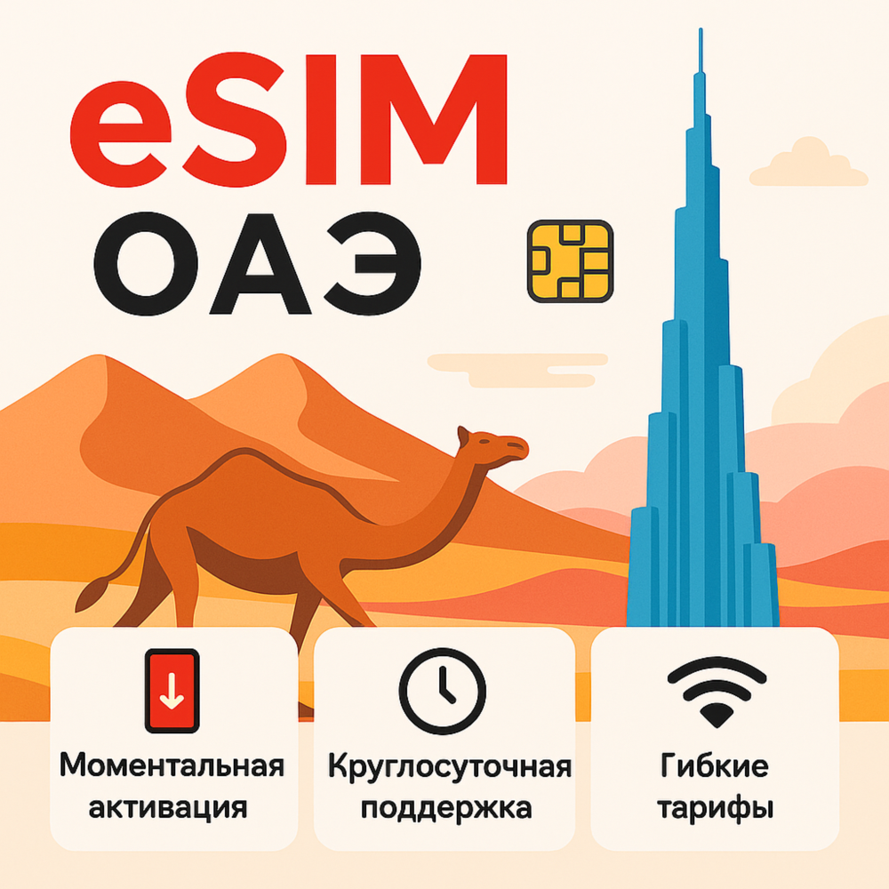 eSIM ОАЭ → интернет для путешествий есим