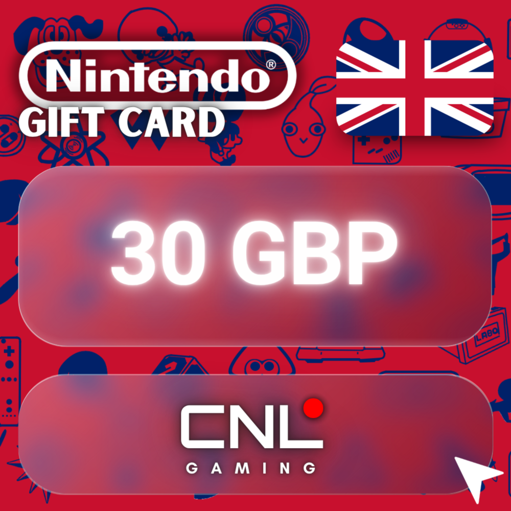 24/7 АВТО | Nintendo eShop 30 GBP (Подарочная карта)
