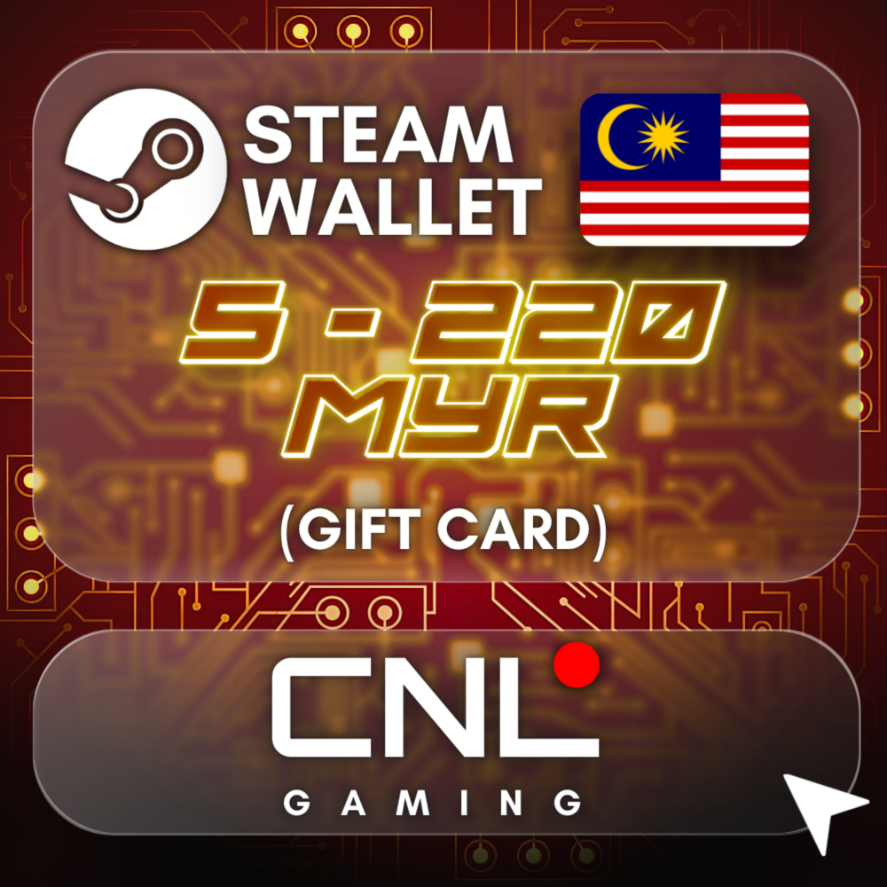 Steam Wallet Malaysia 5 - 220 MYR (подарочная карта)