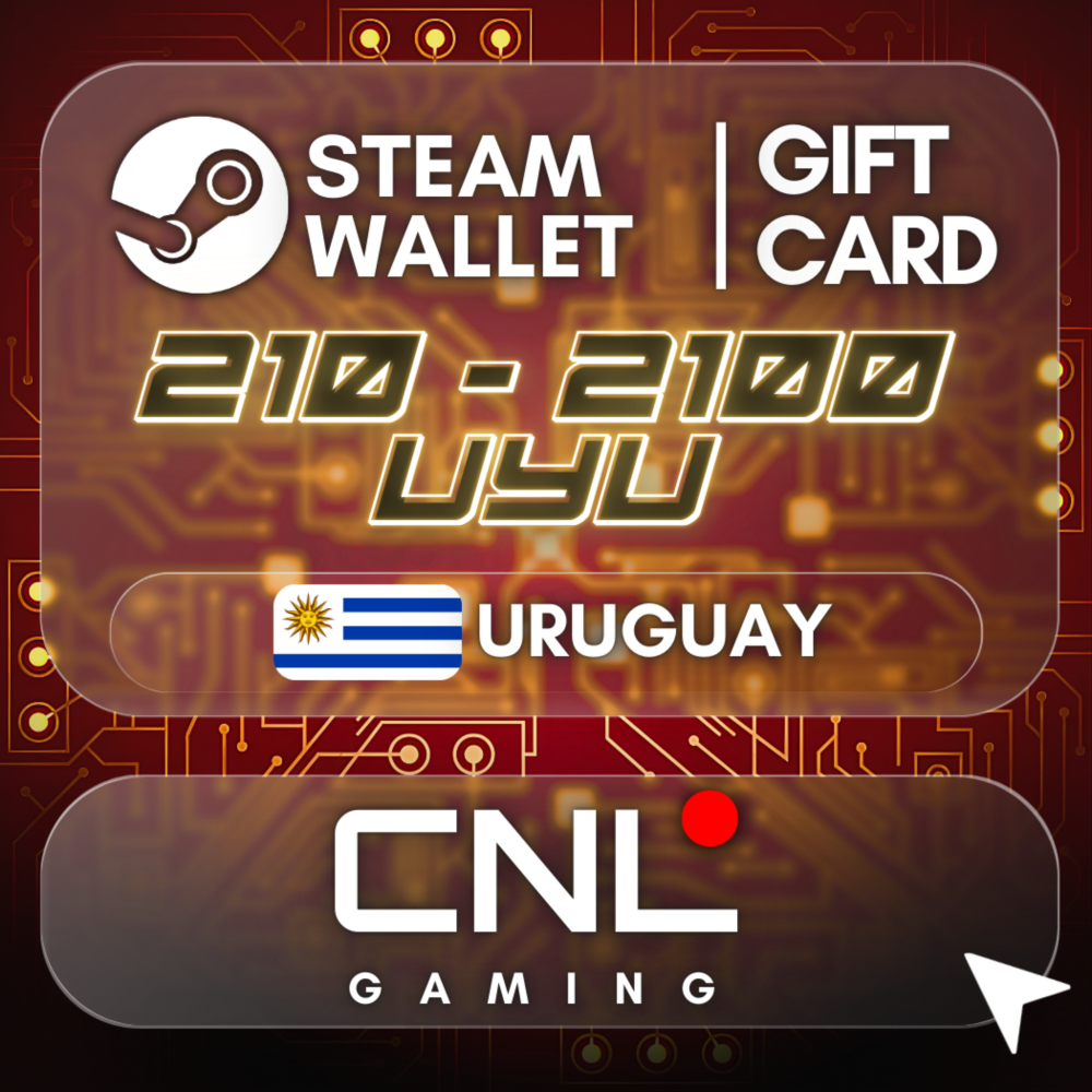 Steam Wallet Uruguay 210 - 2100 UYU (подарочная карта)
