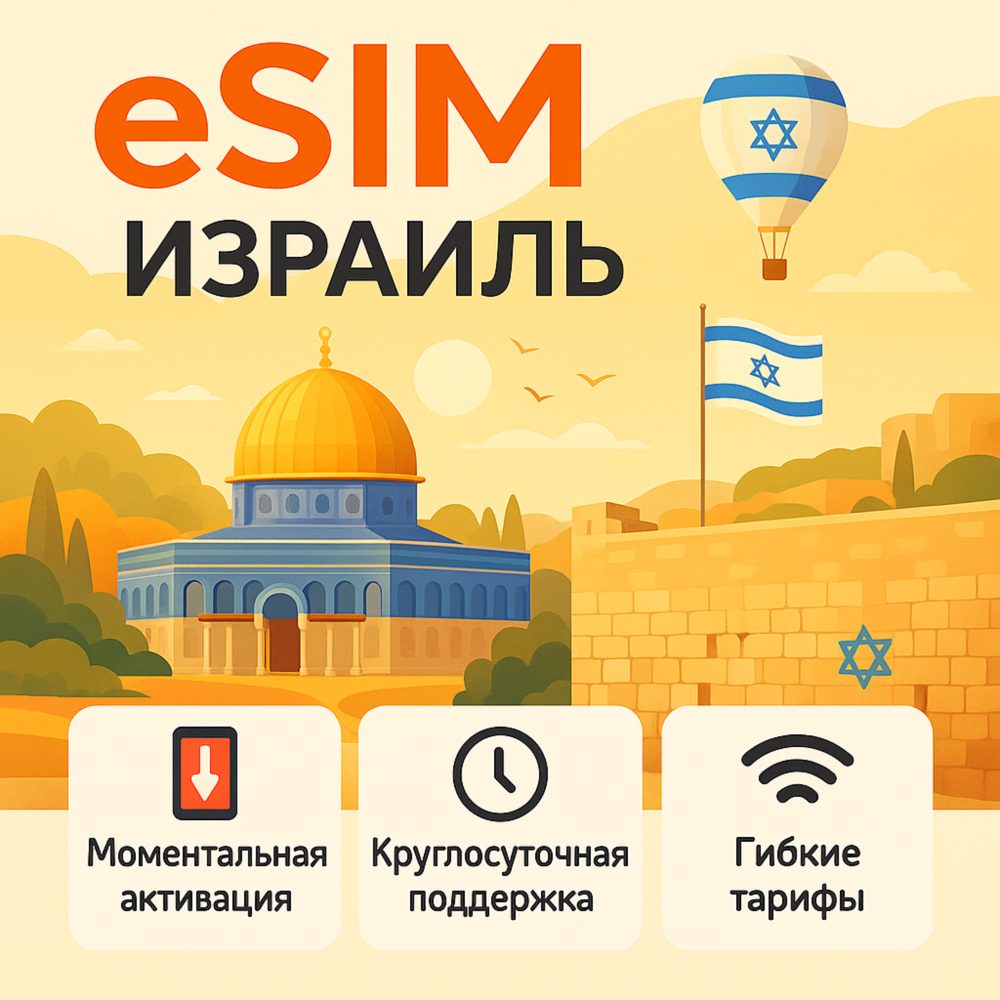 eSIM Израиль → интернет для путешествий