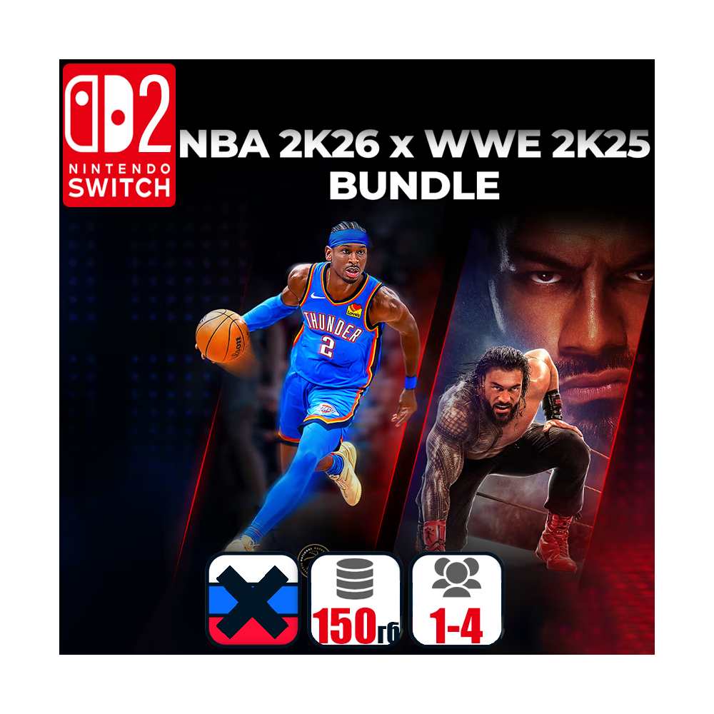 NBA 2K26 x WWE 2K25 Bundle | Nintendo Switch 2