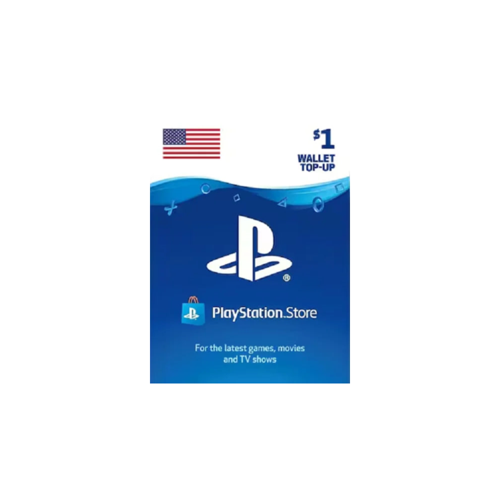PlayStation PSN $1 USD Пополнение счета в США Мгнове