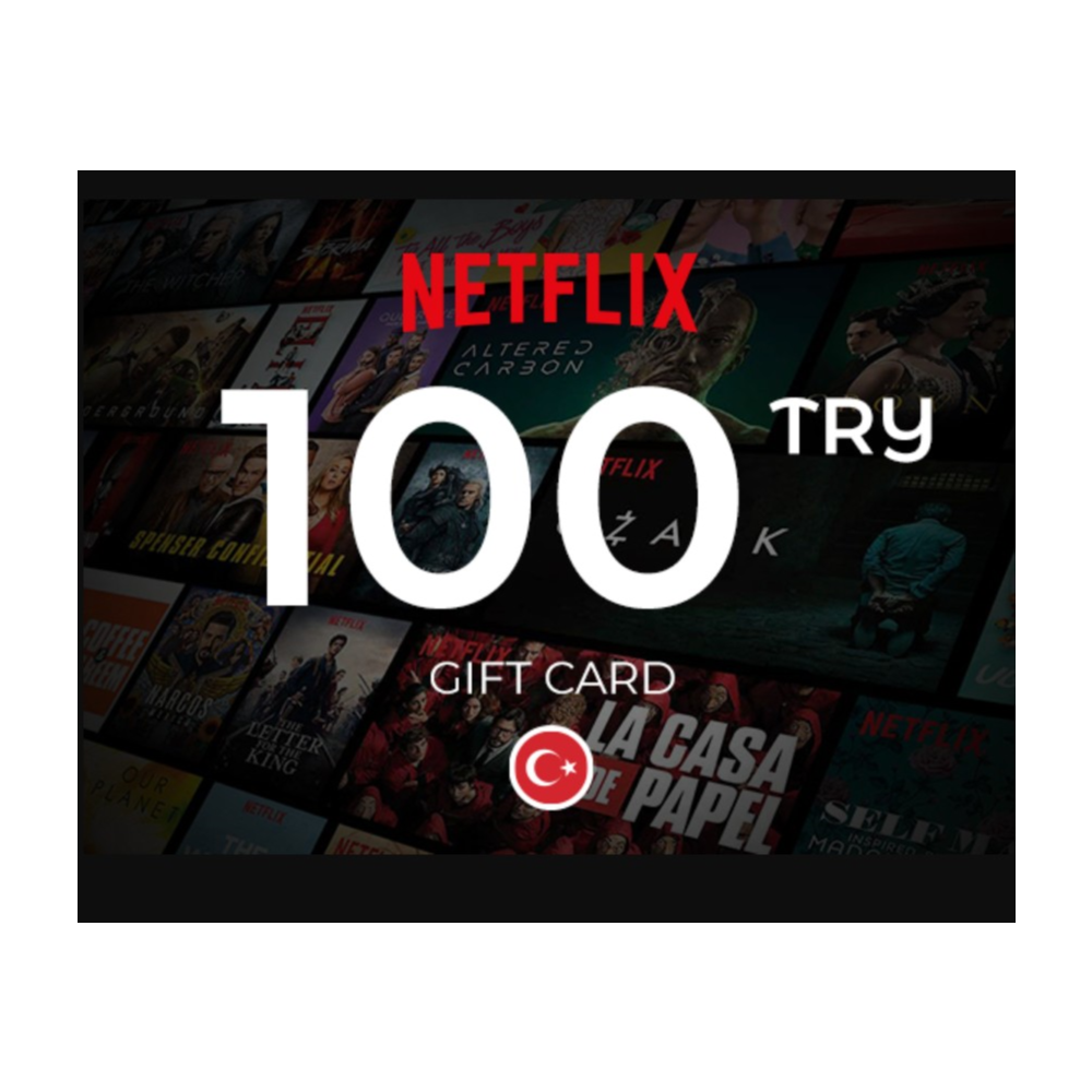 ПОДАРОЧНАЯ КАРТА NETFLIX 100 TL (Турция/Türkiye)/TR/TRy