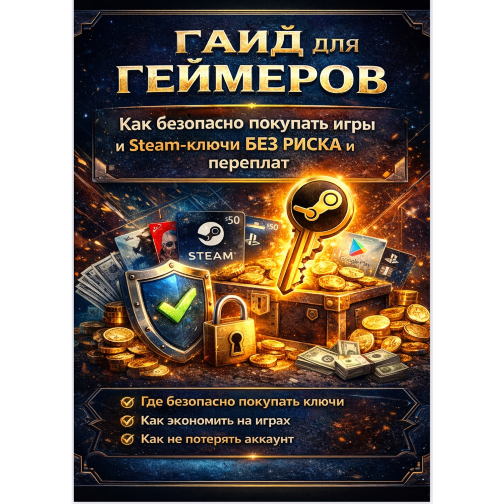 ГАЙД ДЛЯ ГЕЙМЕРОВ : как безопасно покупать игры и Steam