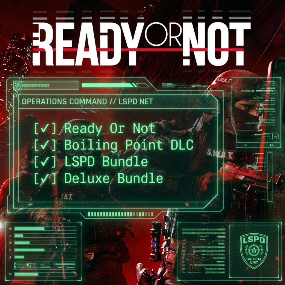 READY OR NOT | Deluxe | LSPD | Boiling Point | STEAM КЛЮЧ РУ+СНГ+УКР