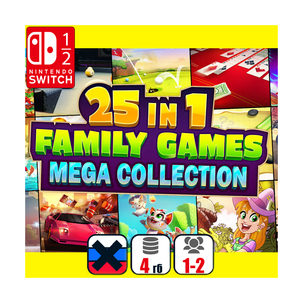 25 in 1 Family Games Mega Collection | Nintendo Switch 1/2