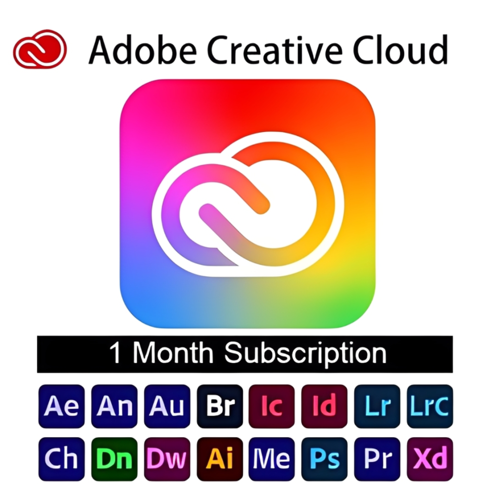 План Adobe Creative Cloud на 1 месяц