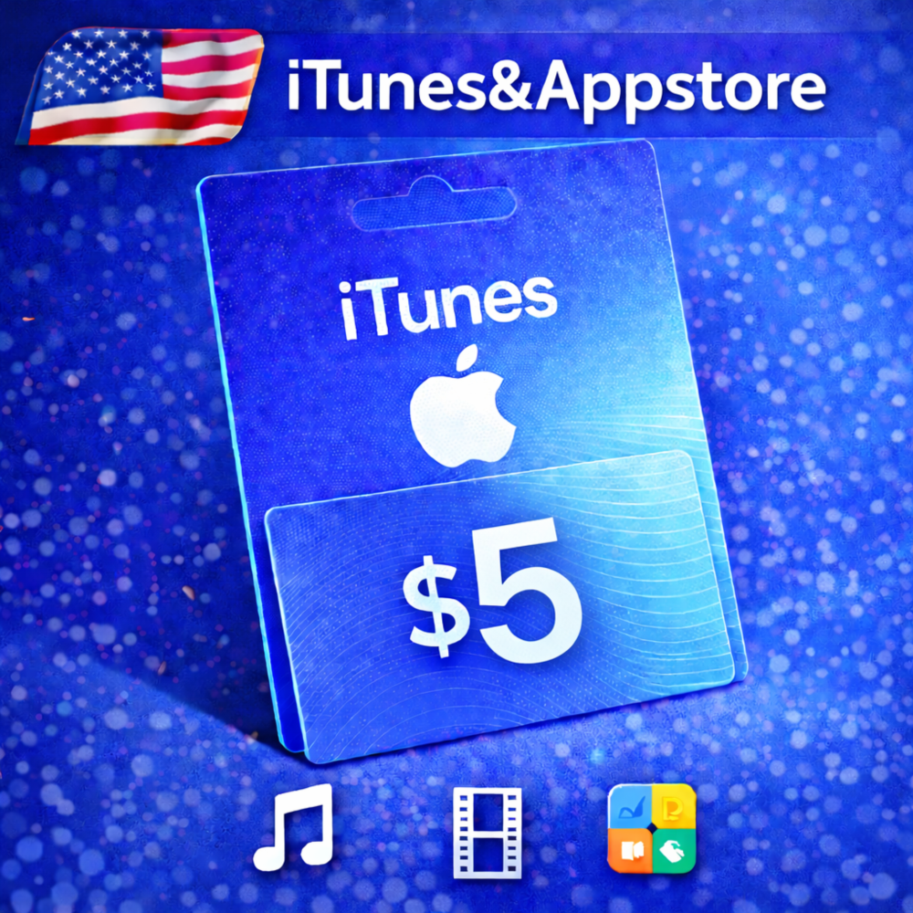 iTunes & App Store Подарочная карта — 5 USD (USA)
