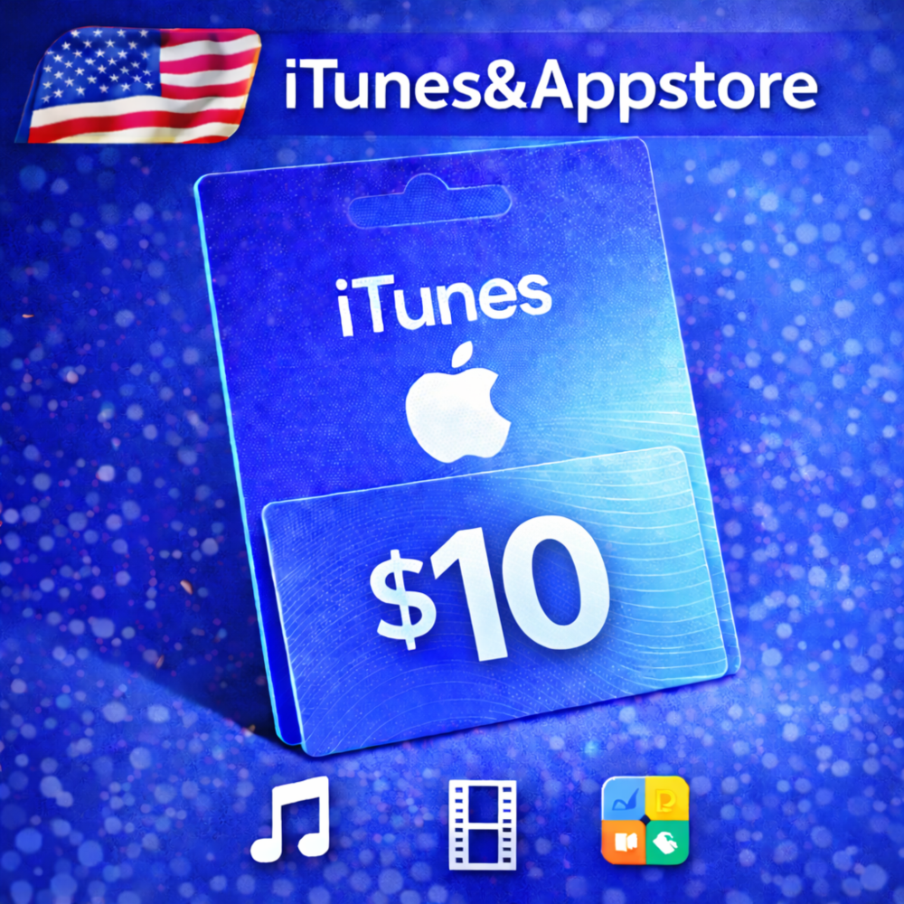 iTunes & App Store Подарочная карта — 10 USD (USA)