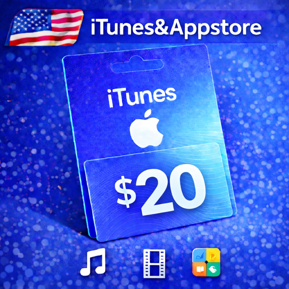 iTunes & App Store Подарочная карта — 20 USD (USA)