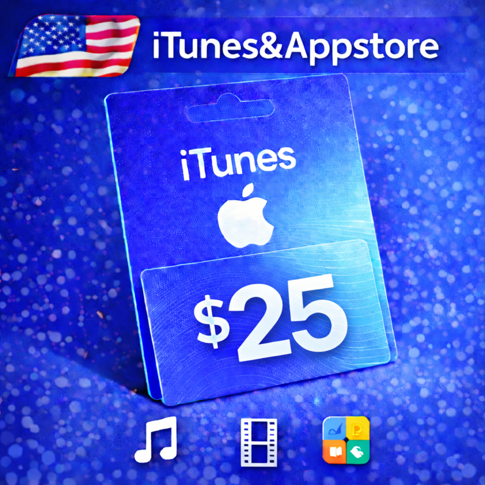 iTunes & App Store Подарочная карта — 25 USD (USA)