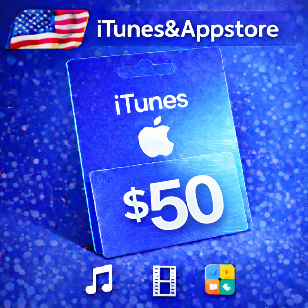 iTunes & App Store Подарочная карта — 50 USD (USA)