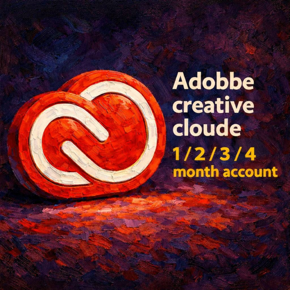Личный Аккаунт Adobe Creative Cloud PRO 1/2/3/4 Месяцев