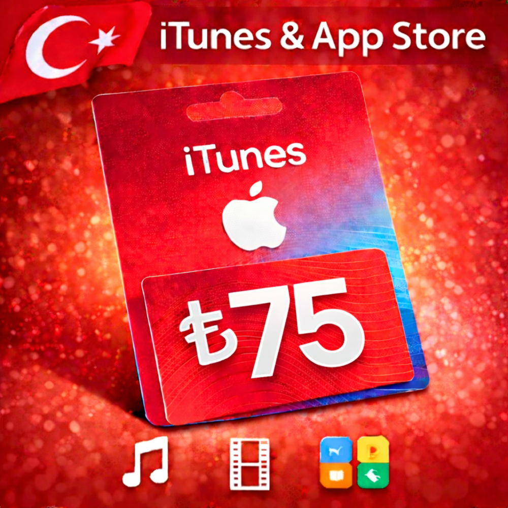 iTunes & App Store Подарочная карта — 75 TRY (TR)